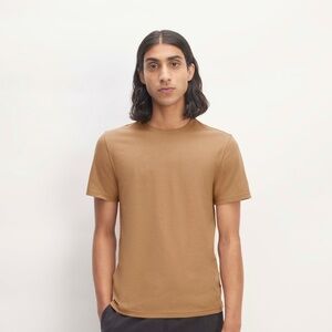 NWT Everlane Men's Essential Organic Crew Neck Tee in Toasted Coconut, Size M